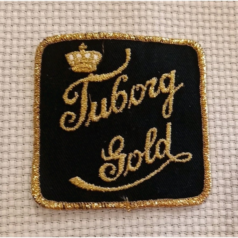 Vintage Tuborg‎ Gold Beer Patch Black & Gold Turborg Gold Crown Beer Badge Patch